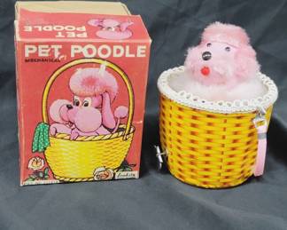 1950's Pink Pet Poodle Wind Up Toy