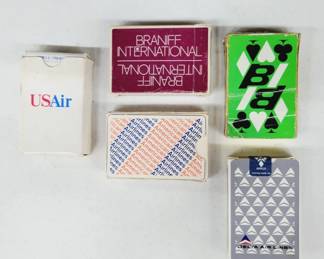 Vtg Airline Playing Card Lot of 5