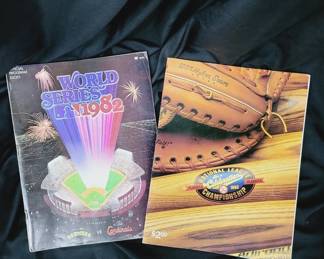 1982 Cardinals World Series Playoffs Programs
