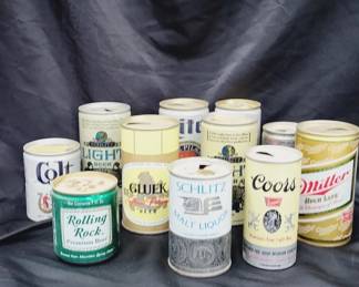 Vtg Beer Cans Lot of 12