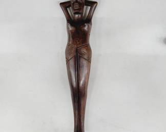 Vintage Woman Wood Nutcracker