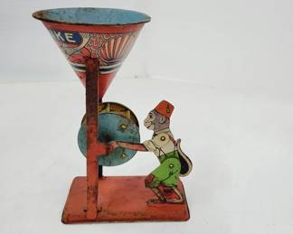50's Tin Litho Monkey J Chein Toy