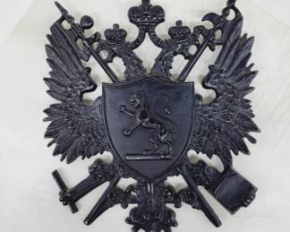 Metal Coat of Arms Wall Decor from England