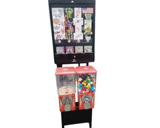 Coin Op Candy & Sticker Vending Machine