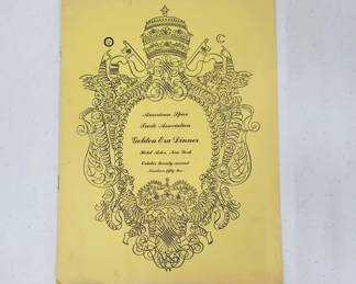 1951 Hotel Astor NY Recipes & Menu