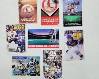 Vtg Blues & Cardinals Schedules