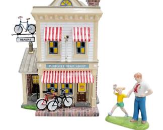 Department 56 Snow Village Wright Bike Shop