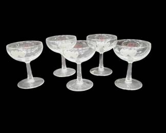 Geneve Wine Glasses by Bohemia Crystal w/ Gold