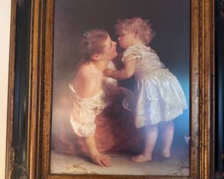 French Mother & Child oil painting 
