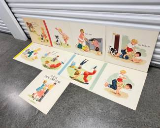 83 Vintage1950sSallyDickJane10PosterSetDoubleSided20Pages