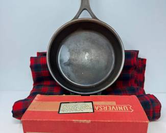 52 StargazerCastIronSkilletUniversalChopperWoolPlaidFabric