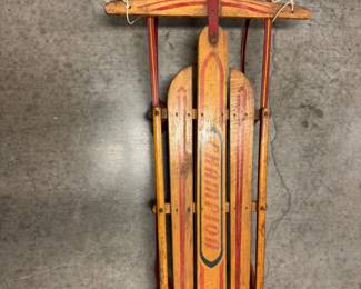 92 VintageKalamazooChampion03WoodenSnowSled