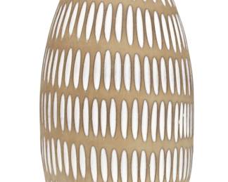 Ingrid Atterberg Ceramic Vase Model Negro Produced by Upsala Ekeby in Sweden