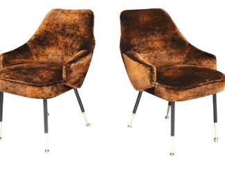 Italian chairs in velvet