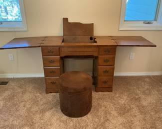 Sewing Table & Stool