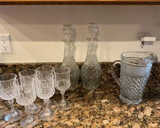 Cristal d'Arques Longchamp Wine Glasses & Glass Decanters