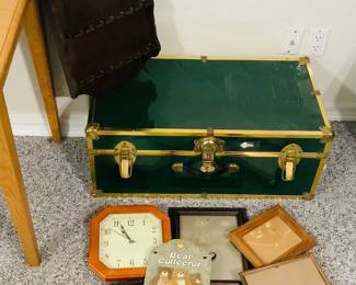Green/Gold Tone Trunk & More