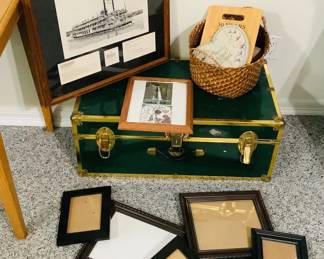 Green/Gold Tone Trunk & More