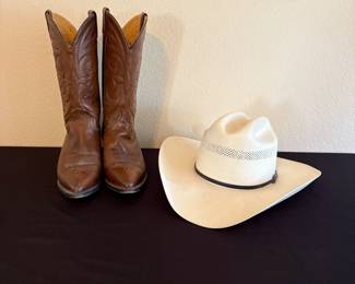Cowboy Boots &  Hat