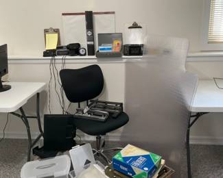 Office Chair & Assorted Office Items
