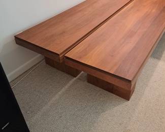 solid Walnut Bench