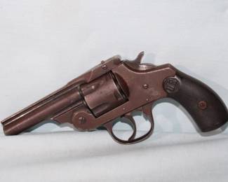 Antique U.S. Revolver Co Iver Johnson made in USA, cracked grip left & right, SN 21240, missing front sight  **NO FFL REQUIRED**  