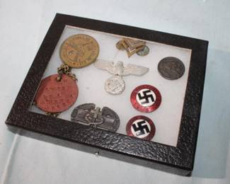 8pc WWII Pins, etc