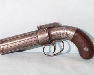 Allen & Thurber Pepper Box 1857 Pat cast ste (rubbed off) NSN