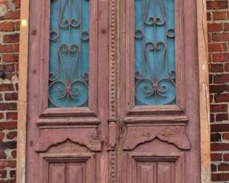 Pair of Antique Charleston Doors 8'11" x 52" 