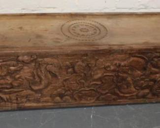 Carved Coffin 13" x 67" x 15" 