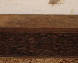 Balegong Carved Cabinet w/ removable top 17" x 79.5" x 16"   