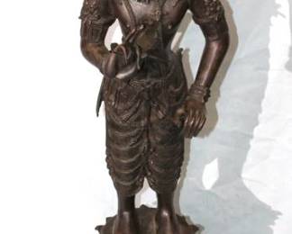 19th Century 41" Bronze Female Statue 