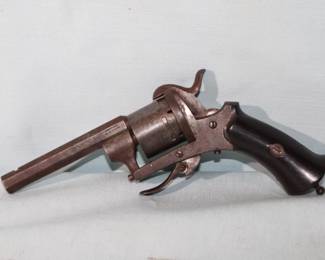 Antique Acier Fondu Revolver D93 Etienne on barrel, missing sight  **NO FFL REQUIRED**    