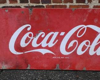 Vintage Metal Coca-Cola Sign