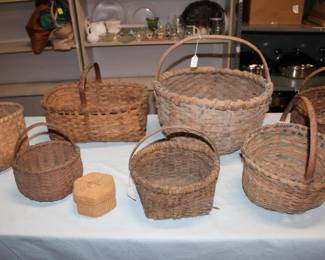 Antique Handwoven Baskets