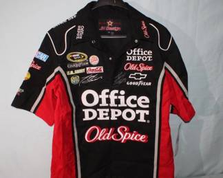 Tony Stewart Autographed Office Dept. Race Shirt 