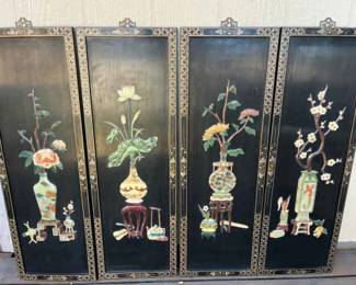 black asian panels