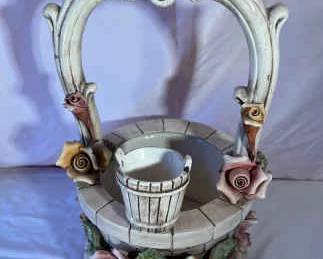 Capodimonte Large Wishing Well Vintage
