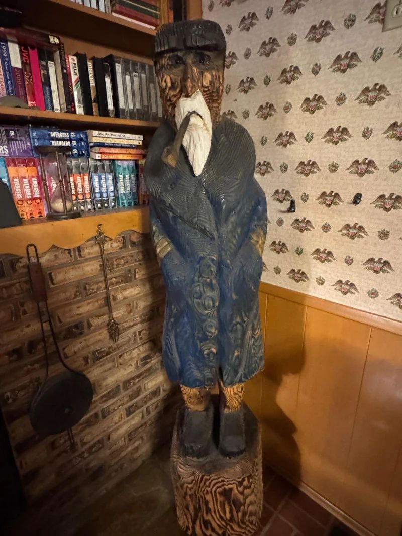 Wooden Carved Fisherman