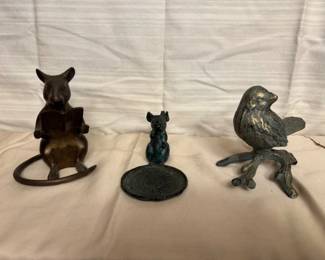 Brass Mice and Bird