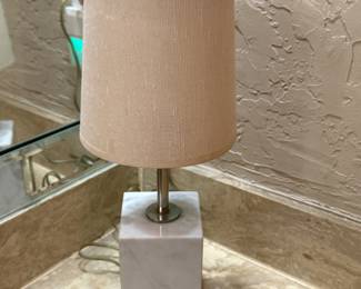 Small marble lamp with two settings. $20
