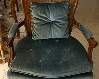 4 French Provincial chairs -$195.  Game Table-$85 