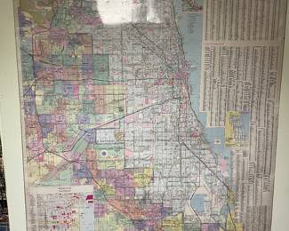 Vintage Chicago Map