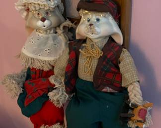 Vintage House of Lloyd Sitting Christmas Dolls