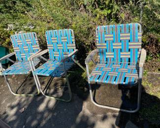 Vintage Web Lawn Chairs