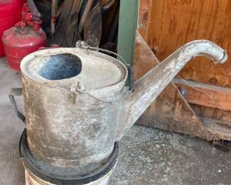 Vintage Galvanized Watering Can
