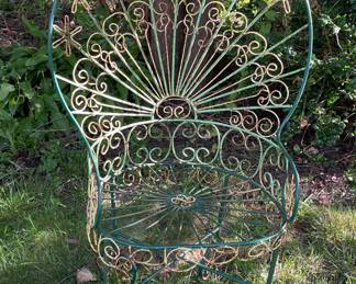 Vintage Peacock Chair