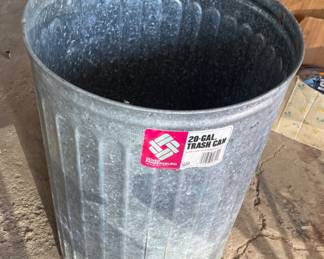 Galvanized 20 gal Garbage Can