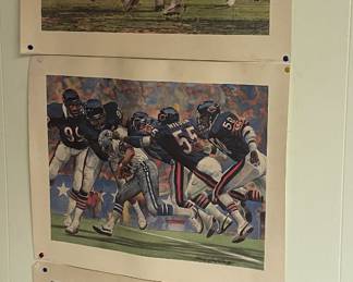 Vintage Chicago Bear Posters