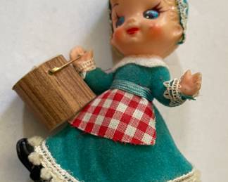 Vintage Jack Jill Ornament
